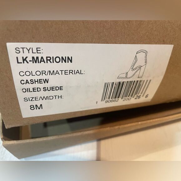 Lucky Brand Boho Cute Cashew oiled Suede Leather Ankle Boots Size 8 Marionn - Picture 4 of 12